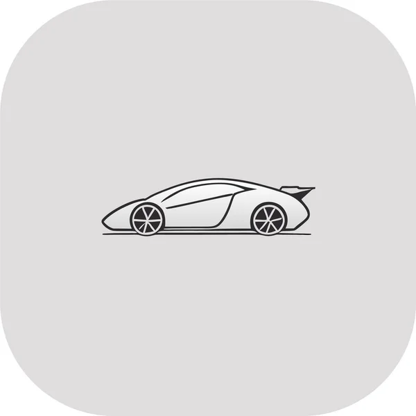 Car Logo Flat Vector Car Logo Design Isolated White Background — Stock Vector