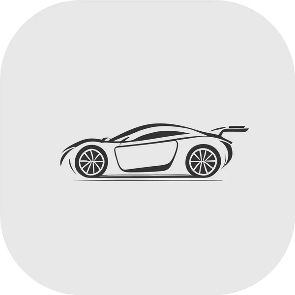 Автомобільний Логотип Плоский Вектор Дизайн Автомобільного Логотипу Ізольований Білий Фон — стоковий вектор