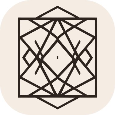 Geometrik ahşap tasarım, mobil duvar kağıdı, koyu renk temalı renkler, soyut geometrik süs, çizgiler, çizgiler, ızgara ve kafes. Tahta panel, metal, plastik ve kağıt lazer kesimi için dekoratif şablon.