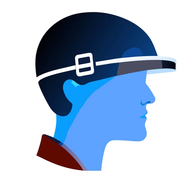 Gamer Virtueller Realität Eine Person Mit Headset Und Abstrakter Vector — Stockvektor