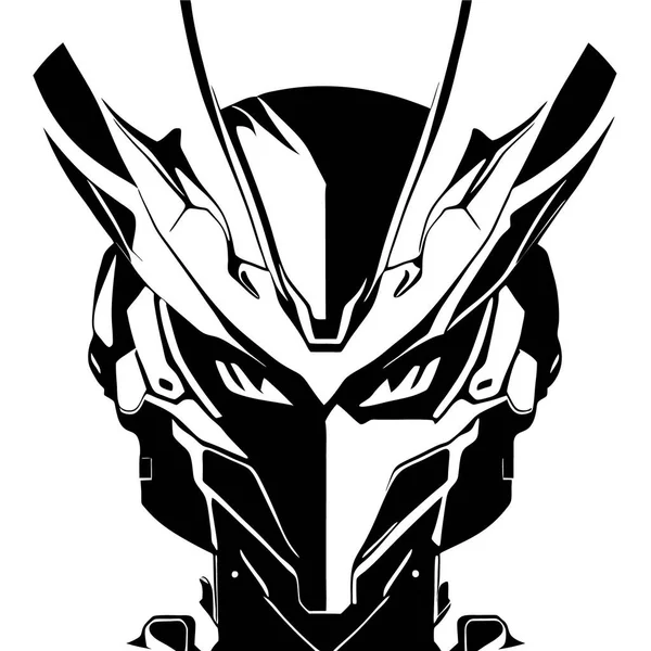 Projekt Logo Maskotki Mocha Głowa Wektor Ilustracja Robota Koszulki Lub — Wektor stockowy