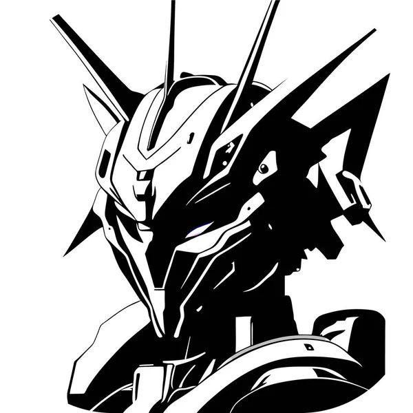 Diseño Del Logo Mascota Mocha Cabeza Vector Ilustración Robótica Para — Vector de stock