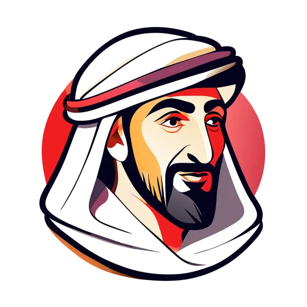 Icono Sheikh Árabe Sheikh Silueta Icono Lineal Adorable Sheikh Delicia — Archivo Imágenes Vectoriales