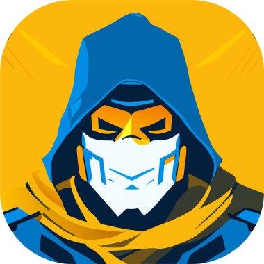 Asker Azrail kafa fotoğrafı vektörü, ölüm meleği baş vektörü turkuaz, Azrail logosu, şablon görüntüleme şablonu., 