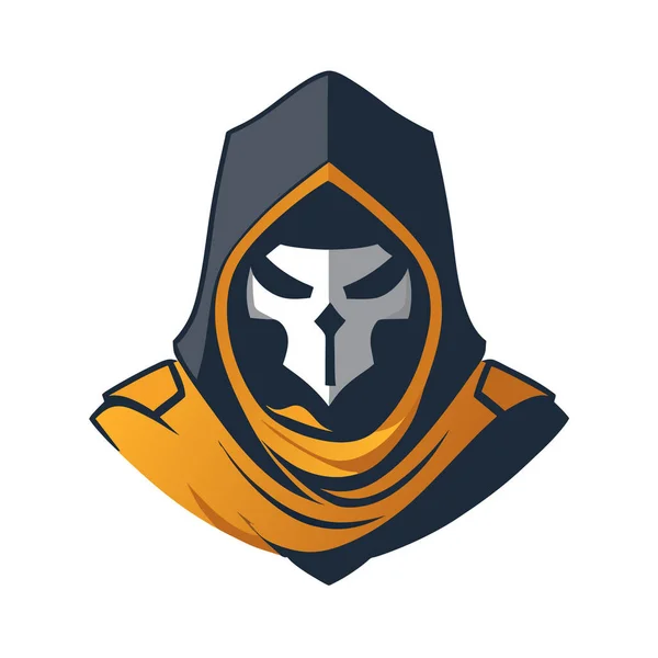 Soldier Grim Reaper Headshot Vector Grim Reaper Head Vector Illustration — Stock Vector