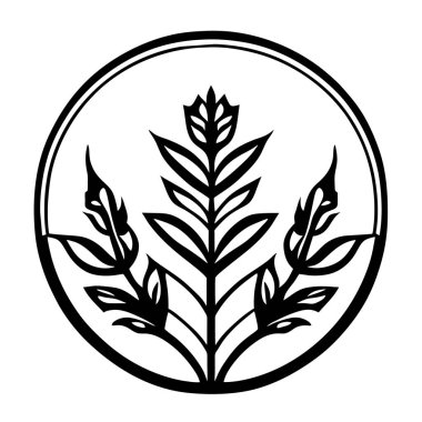 Buğday ve mısır ikonu, beyaz arkaplan, tarım sembolü, buğday ikonu vektör logo tasarımı, Tarım Logo Şablonu tasarımı.