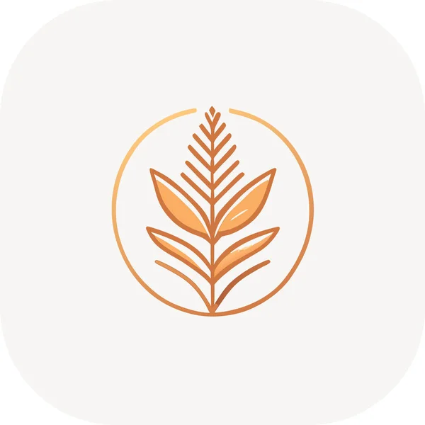 Іконка Пшениці Кукурудзи Білий Фон Символ Сільського Господарства Векторний Дизайн — стоковий вектор