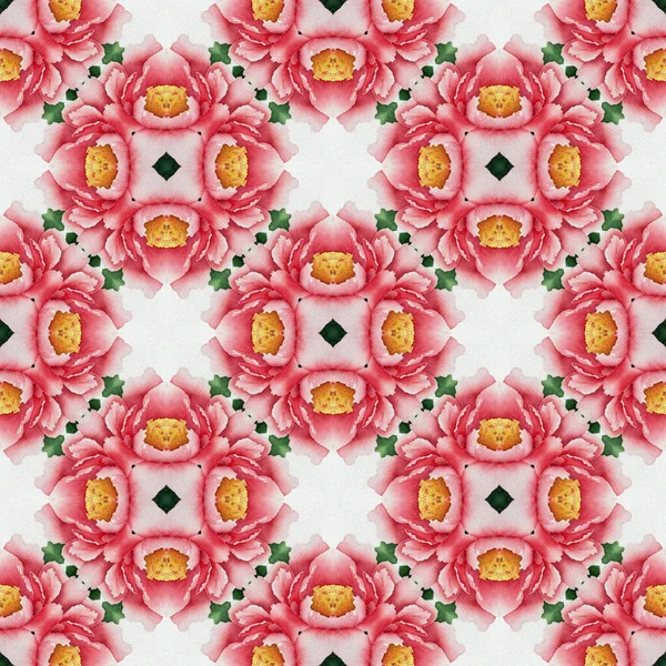 Pembe şakayık çiçeklerinin kusursuz deseni