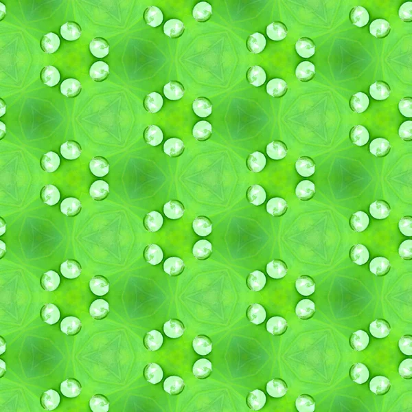 Seamless Pattern Background Waterdrop Print Green Colour — Stock Photo, Image
