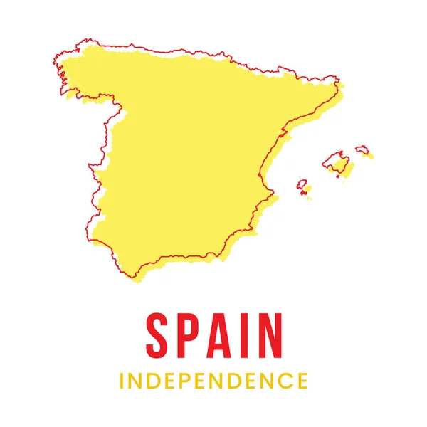 Esquema Mapa España Plantilla Diseño Vectorial — Archivo Imágenes Vectoriales