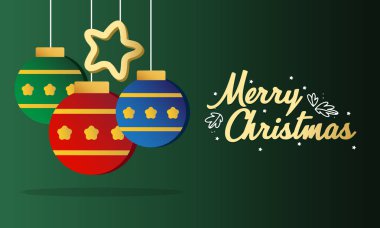 Mutlu Noel Tanıtım Posteri ya da bayrağı Toplu ve Perakende, Alışveriş Yıldızı.