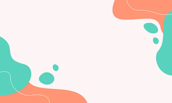 Soyut Arka plan Basit El Çizimi Minimalist Biçimli Serbest Şekil ve Pastel Renkli. Sunum için Vektör Arkaplan ResmiComment