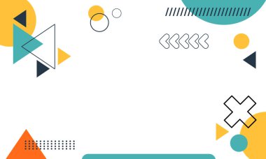 Soyut modern geometrik arkaplan. Eğitim sunumu için Vektör Arkaplan İllüstrasyonu