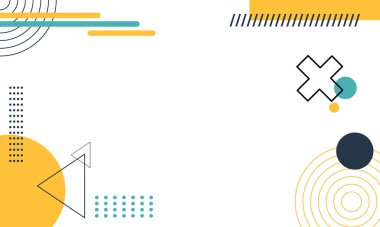 Soyut modern geometrik arkaplan. Eğitim sunumu için Vektör Arkaplan İllüstrasyonu