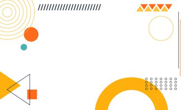 Soyut modern geometrik arkaplan. Eğitim sunumu için Vektör Arkaplan İllüstrasyonu