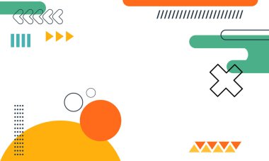 Soyut modern geometrik arkaplan. Eğitim sunumu için Vektör Arkaplan İllüstrasyonu