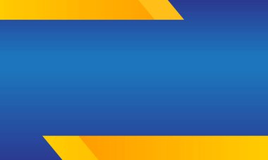 İş sunumu için modern geometrik mavi turuncu şekil arkaplanı