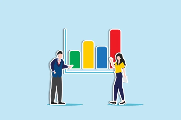 Data Analytics Statistic Analyze Business Diagram Dashboard Marketing Research Diagram — Stockvektor