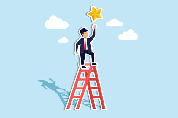 Success Ladder Reach Goal Achievement Opportunity Climb Ladder Get New — Vettoriale Stock