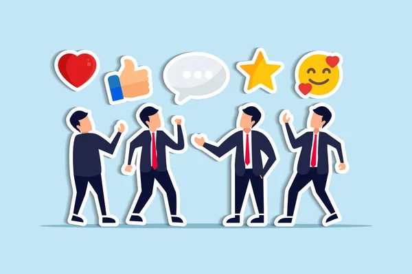 Customer Feedback User Experience Client Satisfaction Opinion Product Services Review — 图库矢量图片