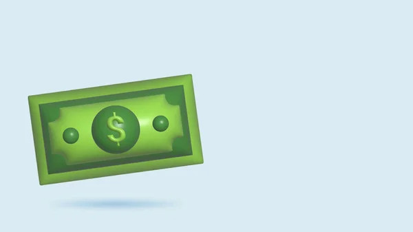 Zielona Papierowa Waluta Usa Dolar Realistyczny Pomysł Biznes Pieniężny Symbol — Zdjęcie stockowe