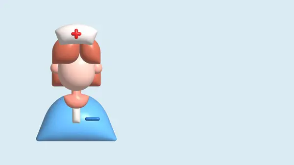 Χαμογελαστή Νοσοκόμα Στολή Και Μάσκα Υγιεινή Και Ιατρική Έννοια Εικονογράφηση — Φωτογραφία Αρχείου