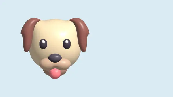 Dog icon. 3d illustration from animal head collection. Creative Dog 3d icon