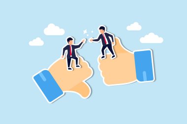 Çalışan iyileştirme için danışman desteği, koçluk veya eğitim, iş arkadaşı veya partnerin daha iyi çalışmasına yardımcı olmak, tavsiye veya danışmanlık konsepti, iş arkadaşı yöneticisinin baş parmağından baş parmağına kadar adım atmasına yardımcı olmak.