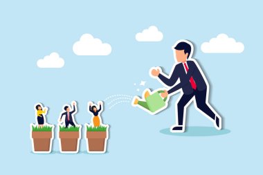 Personel eğitimi / koçluk yoluyla yetenek ve kariyer büyümesi becerileri artırır, HR konseptinde çalışan iyileştirmesine yardımcı olur, iş adamı yöneticisinin büyüme yeteneğini sulaması ot yetiştirme alanında yetenekli personel oluşturur.