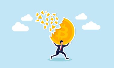 Bitcoin fiyat düşüşü yatırımcıları veya tüccarları para kaybetmeye, kripto değeri önemli ölçüde azalan konsept, hayal kırıklığına uğramış yatırımcı tüccarın onun çözülmesiyle kaçıp Bitcoin 'in tozuna karışmasına neden olur..