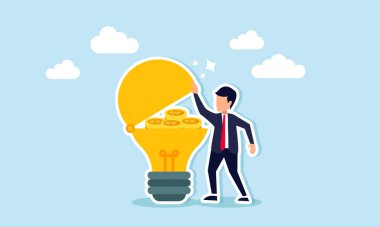 Girişimci kavramı, yenilikçiliğe veya kar amaçlı teknolojiye yapılan yatırım, parlak fikirlerin kilidini açıyor ve bu da karları bileşik hale getiriyor.