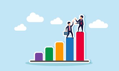 İşteki başarıya, güvenilir ortaklığa ya da takım işbirliği konseptine, başarılı iş adamı destek ekibinin üyelerinin hedefe ulaşmak için yardım etmesine, rehberlik etmesine ya da koçluk etmesine yönelik yönetici desteği.