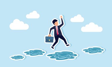 Bir işadamının su birikintilerinin üzerinden atlayıp üretken, verimli ve etkili olmasını engelleyen iş ilişkili konulardan kaçınmak.