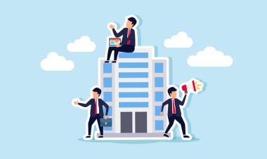 Bir şirket için promosyon, yönetim ve halkla ilişkilerde çalışan çalışanlar, bir şirketi yönetmek, bir markayı tanıtmak ve müşterilerle iyi ilişkiler kurmak.