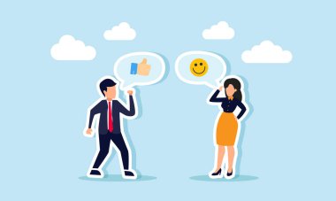 Bir iş adamı ve iş kadını, bir projeyi tamamlamak ya da bir işi bitirmek için takdir edilmenin bir göstergesi olan 