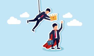 Taç taşıyan bir iş adamı, onu süper bir iş adamına takmayı hedefliyor. Disiplinli ve çalışkan çalışanlarının tanındığını gösteriyor.