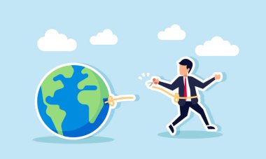 Bir işadamı, kendisini dünyaya bağlayan ipi kesiyor. Küresel iş dünyasındaki kötü etkilerden kurtulduğunun bir göstergesi. Bu da şirketin performansını engelliyor.