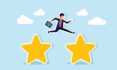Bir iş adamı bir yıldızdan diğerine atlar, daha iyi iş reytingleri ve kalitesi elde etme çabalarının bir göstergesidir.