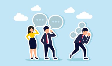 İki işadamı bir şey tartışıyor, sohbet diyalogları kuruyor, diğer işadamı ise hayal kırıklığını olumsuz mesajlar olarak görüyor, iş eleştirilerinin yarattığı hayal kırıklığının bir göstergesi olarak görüyor.