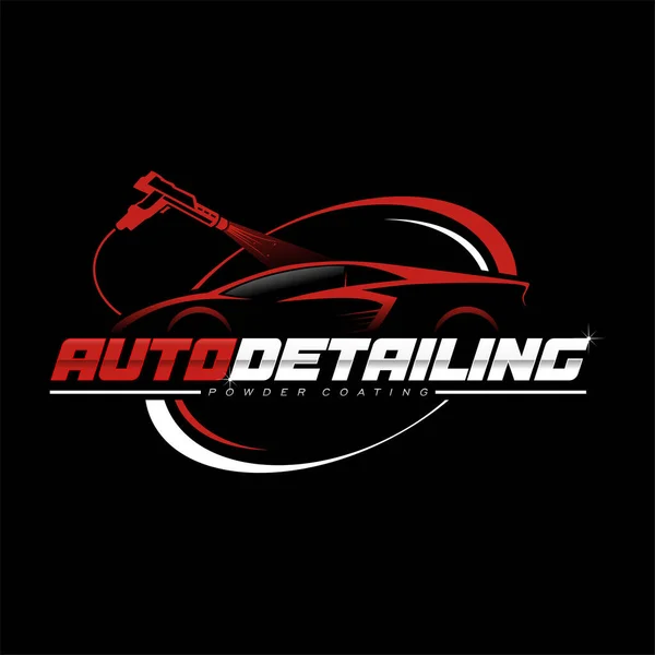 Otomatik Detaylı Servis Logosu Çizim Vektörü şablonu
