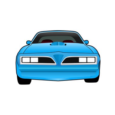 American Classic Sports Car. Vector illustration.