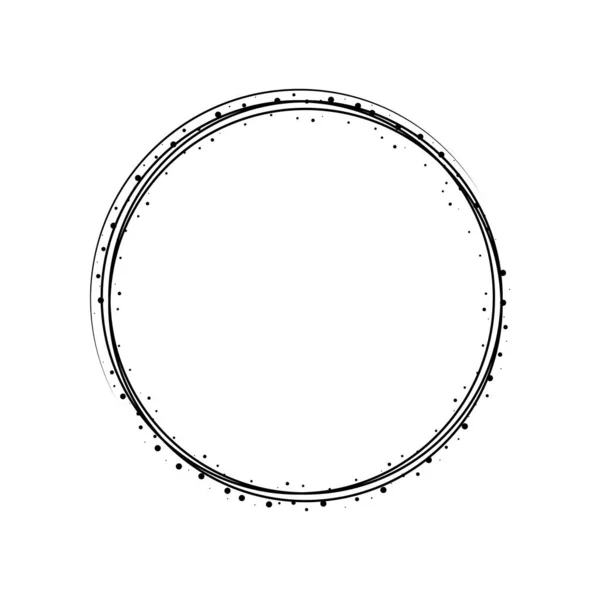 Templat Bingkai Logo Indah Dengan Gaya Elegan Dan Minimal Lingkaran - Stok Vektor