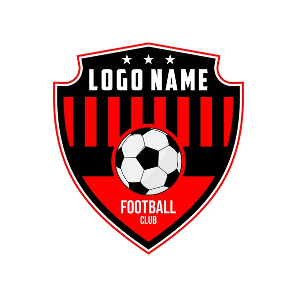 Logotipo Fútbol Insignia Del Club Fútbol — Vector de stock