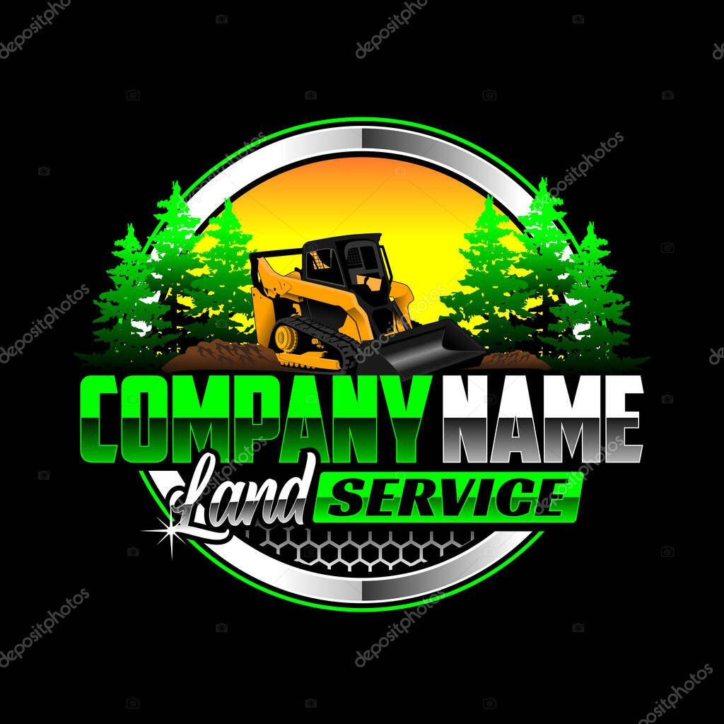Land Service or Land Clearing Company Logo