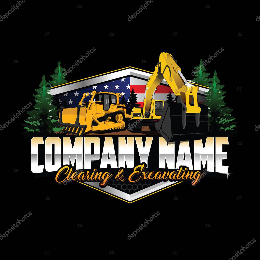 Land Clearing and Excavating Company Logo