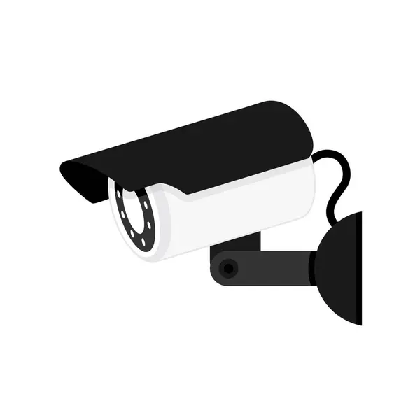 Beyaz arka plan üzerinde izole cctv güvenlik kamera