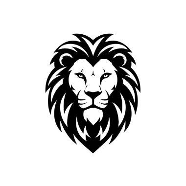 Beyaz arkaplanda Vahşi Aslan baş logosu