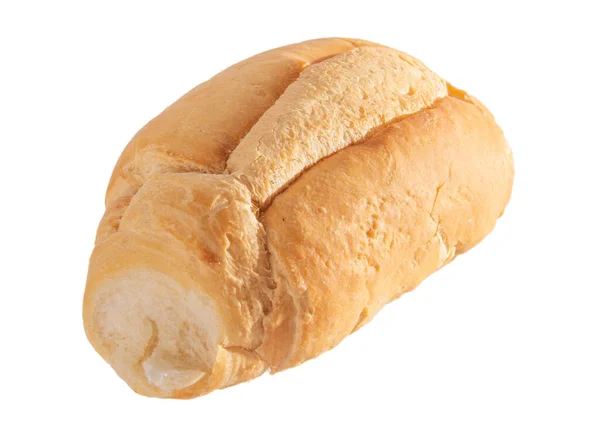 白色背景下的孤立热法式面包 巴西包法式面包 — 图库照片
