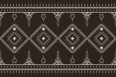 Geometrik etnik model kusursuz model vektörü. stil etnik geometri iki ton tekstil. Kumaş, arkaplan, kış, yastık, duvar kağıdı, halı, dekorasyon, etnik, batik, dekoratif.