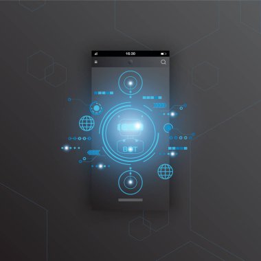 chatGPT Ai artificial intelligence technology hitech concept. chat GPT with smart bot, open Ai, line, lights, technology Abstract, vector. design for chat, web banner, background, transformation.